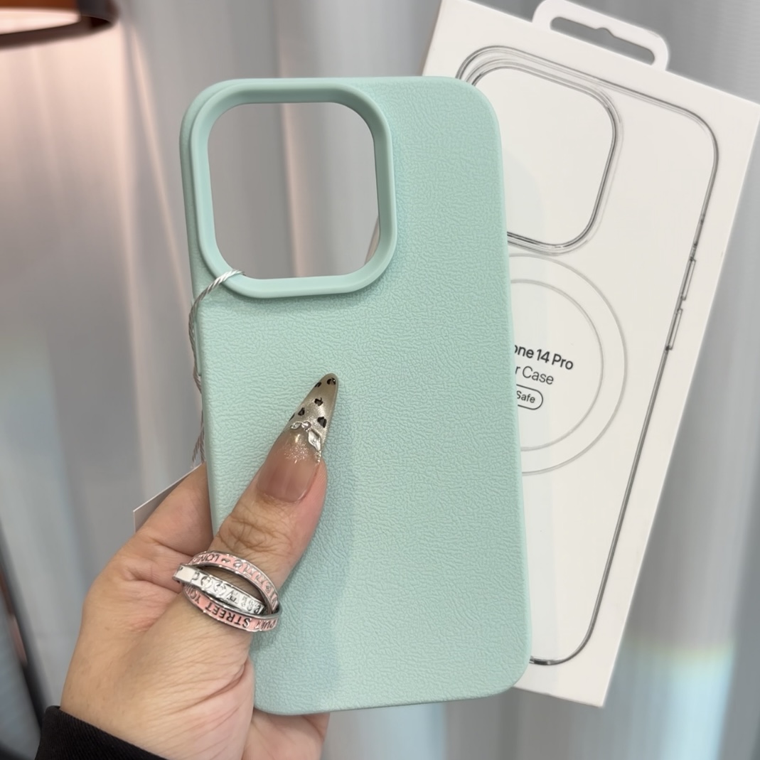 简约荔枝纹适用iPhone16promax手机壳13苹果15pro华为p70新款纯色vivox200小米14荣耀oppo红米k80软壳mate70