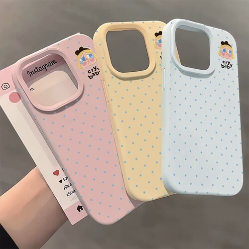 蓝波点哭娃适用苹果17promax手机壳iphone16pro新款14pro卡通13创意12保护套15promax防摔16糯米壳17闺蜜款11