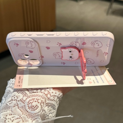 网红卡通适用苹果17promax手机壳iphone16pro新款13爱心12日韩可爱14保护套15PROMAX全包防摔15plus少女心潮