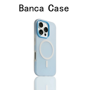 肤感磁吸蓝色适用苹果16promax手机壳iphone14pro新款 13男生12简约11高级感保护套15promax防摔p70硅胶16软壳