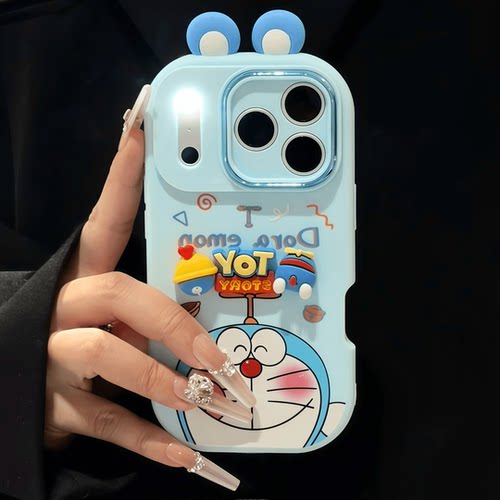 蓝胖子适用iPhone17promax手机壳12苹果16金属15华为p70卡通vivox200小米17pro防摔oppo软壳13红米nate14荣耀