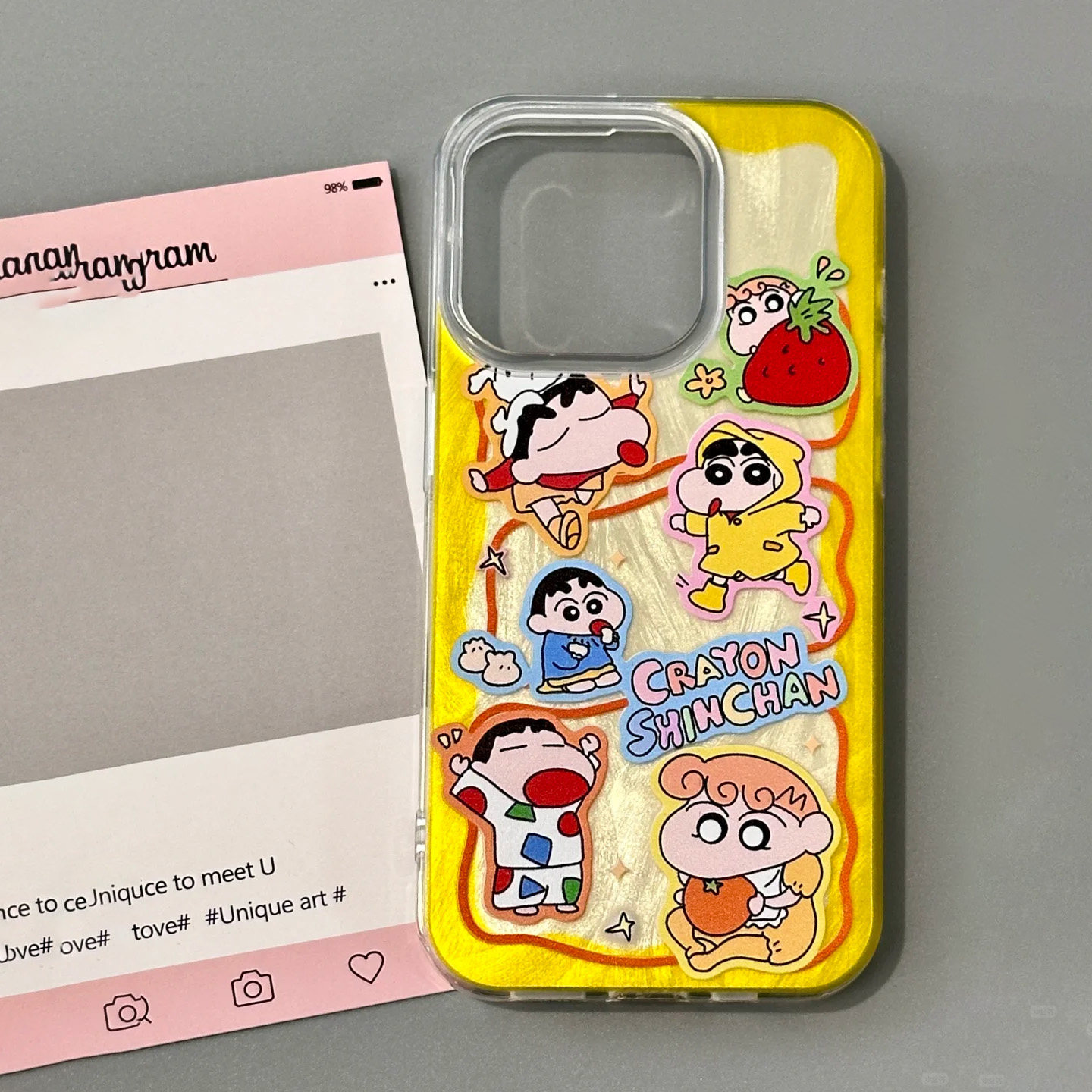 黄色卡通羽纱适用苹果16promax手机壳iphone14pro新款13高级感12可爱11保护套15promax全包防摔xr小新壳xsmax