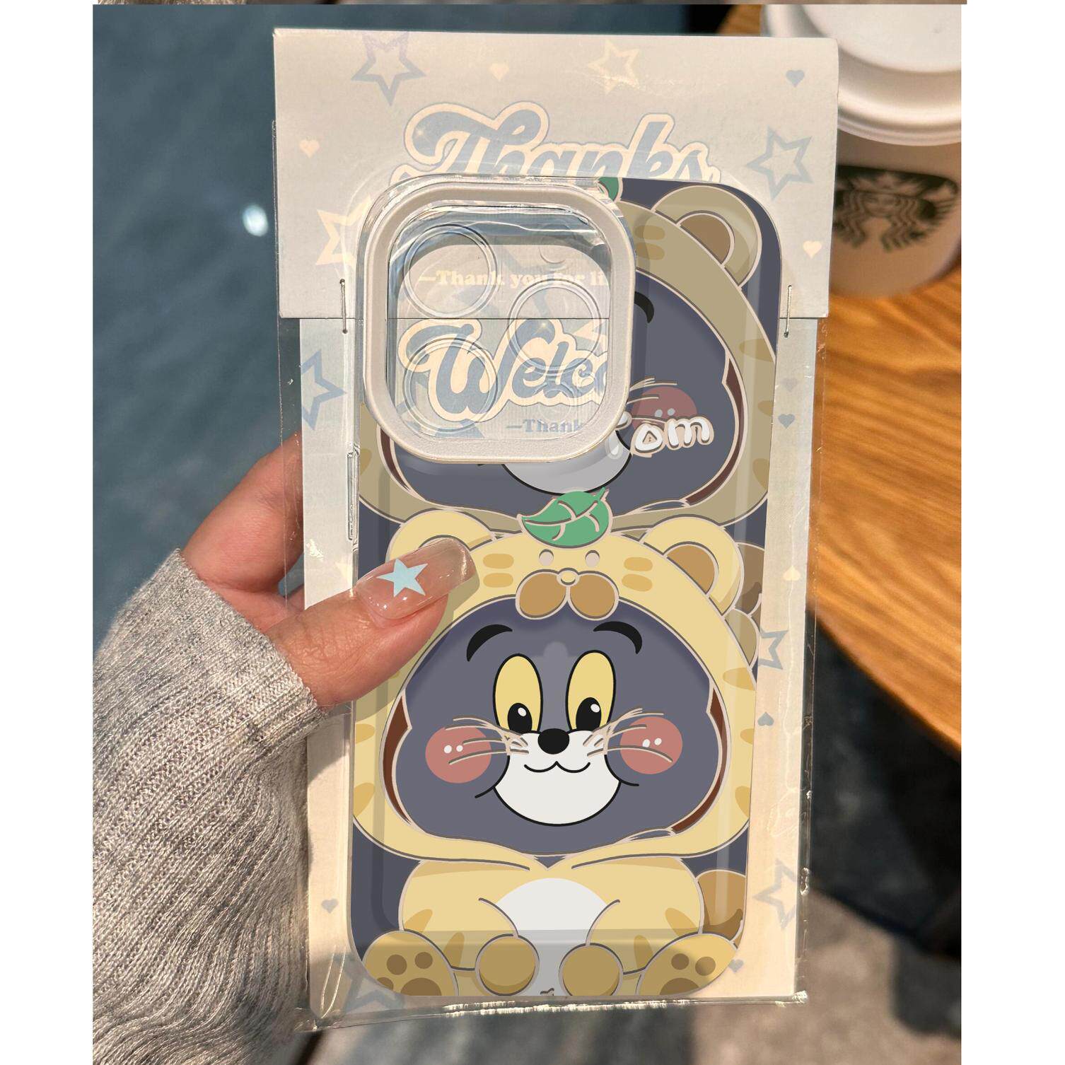 可爱卡通全包超薄插画手机壳防摔