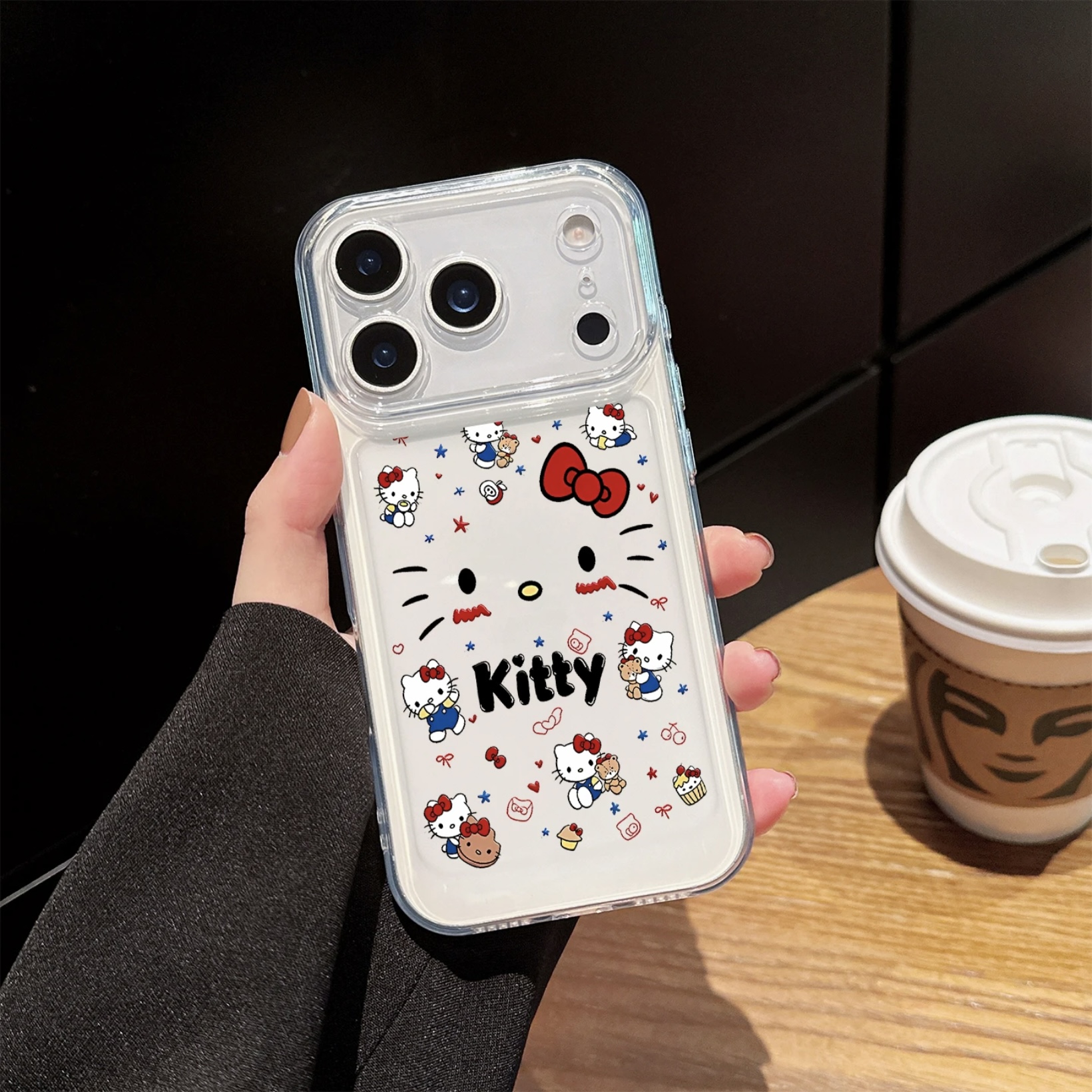 可爱kt猫适用iphone17promax手机壳15苹果16透明13华为mate70pro卡通vivox200小米14防摔oppo红米k80荣耀300