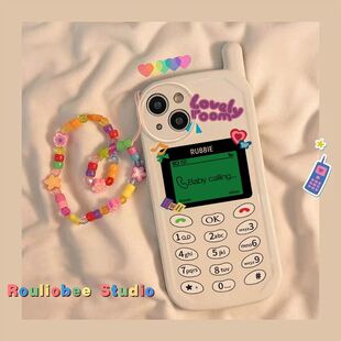 ins趣味文字宝贝来电大哥大适用苹果11/13手机壳iphone14promax个性17pro女16pro新款12小众15保护套16plus套