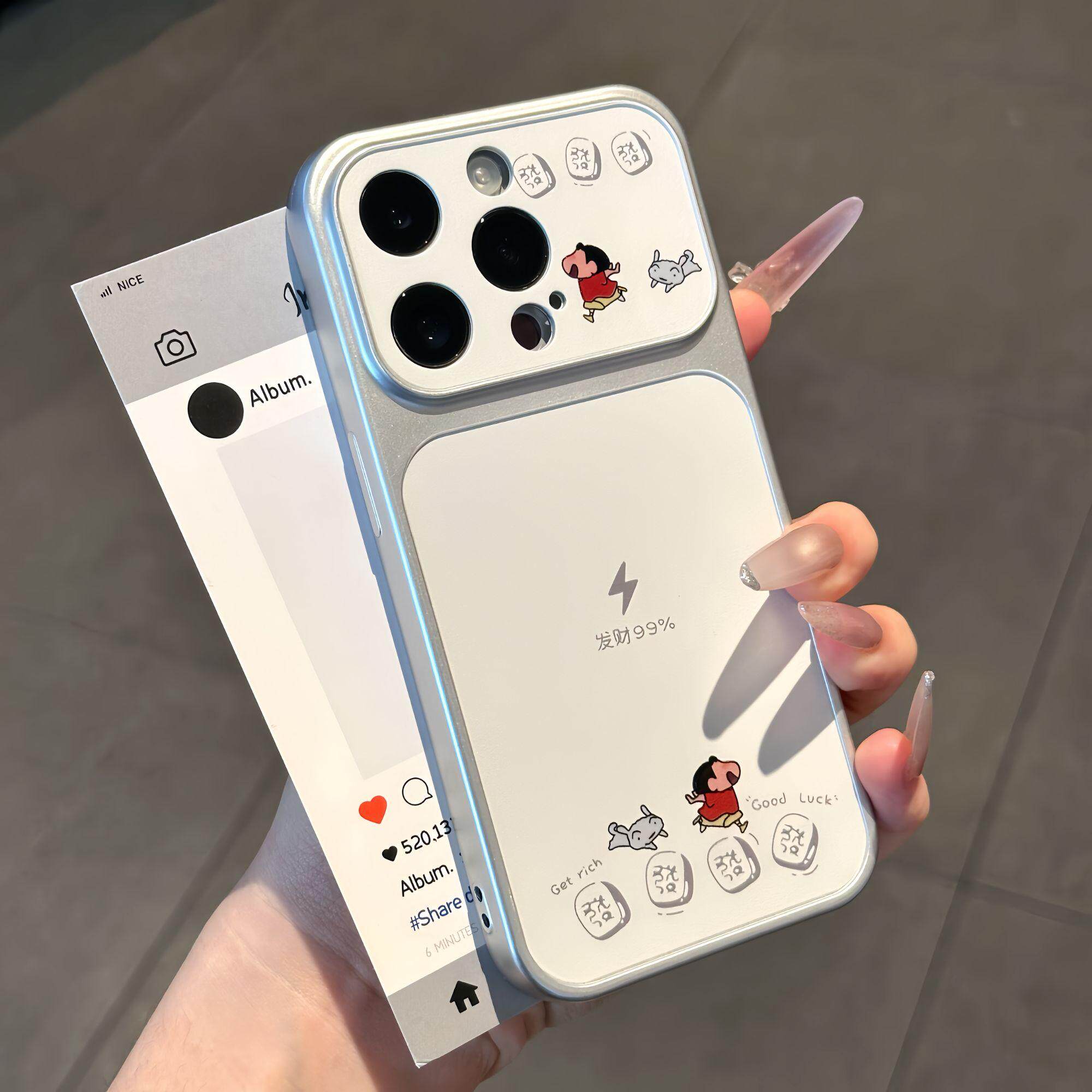 充电状态小新适用iPhone17promax手机壳15苹果16华为mate80卡通vivo小米17pro防摔oppofindx8红米k90荣耀500
