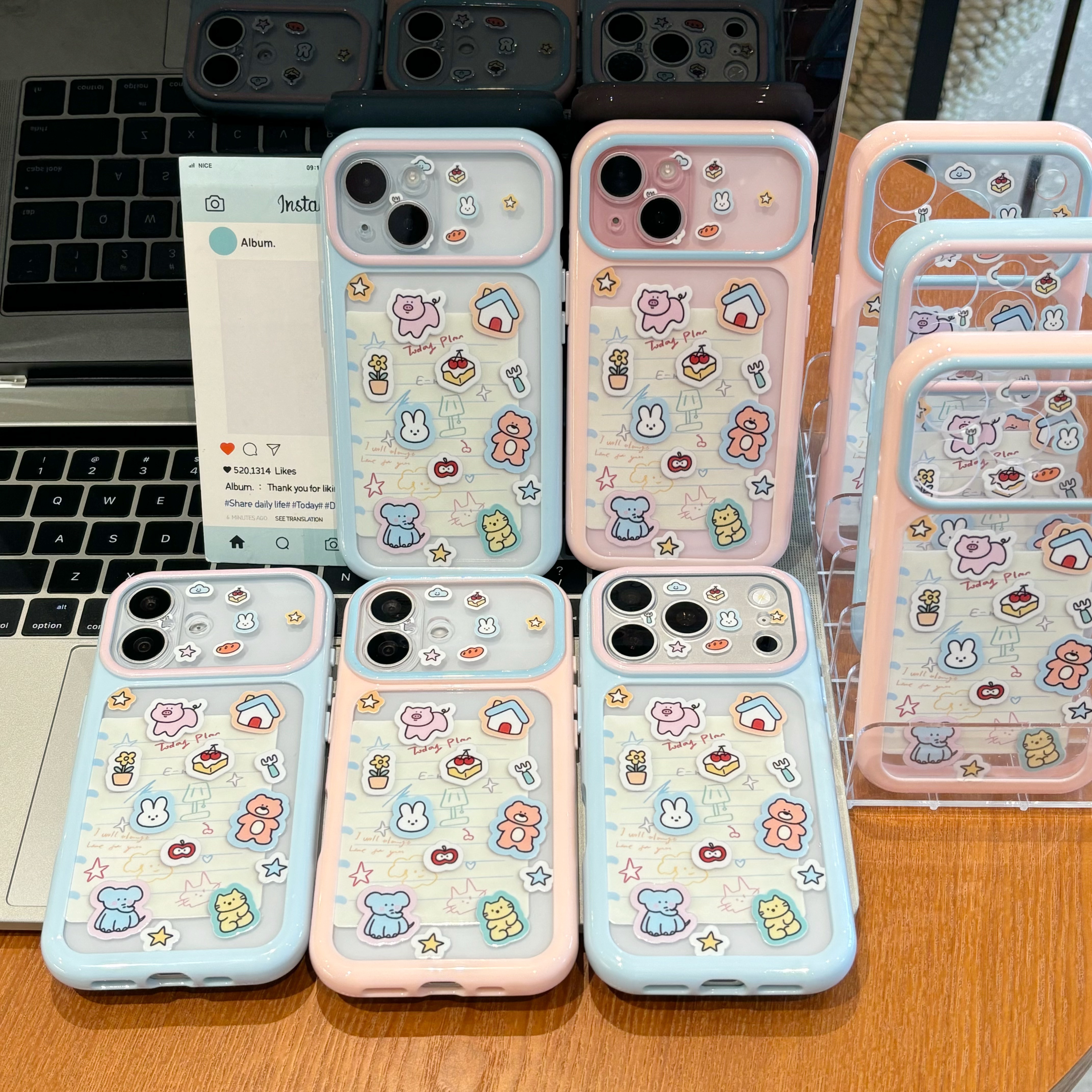 满屏动物标签适用iPhone16ProMax苹果17手机壳15华为mate70小米17pro新款14荣耀magic8OPPOreno15红米VIVOs50