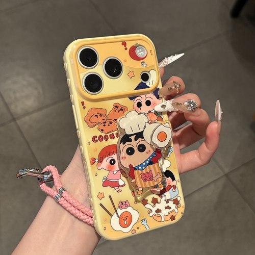煎蛋小新适用iPhone17Promax手机壳苹果16华为mate80小米17pro卡通14荣耀500软壳OPPO红米note15支架VIVOx300