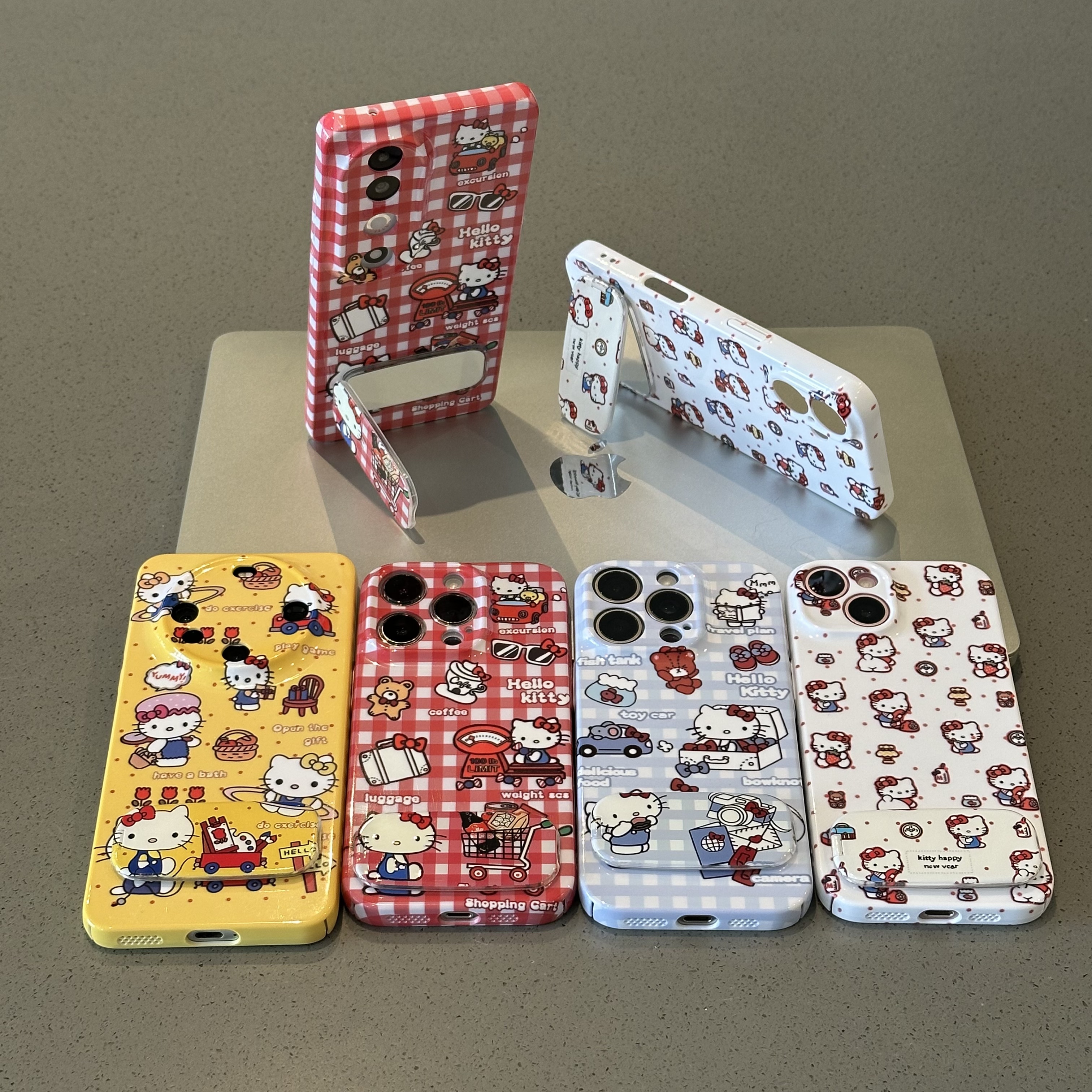 黑皮凯蒂适用iPhone16promax手机壳苹果13菲林14华为mate70卡通vivo小米15个性oppo红米k80硬壳12/11新款p70