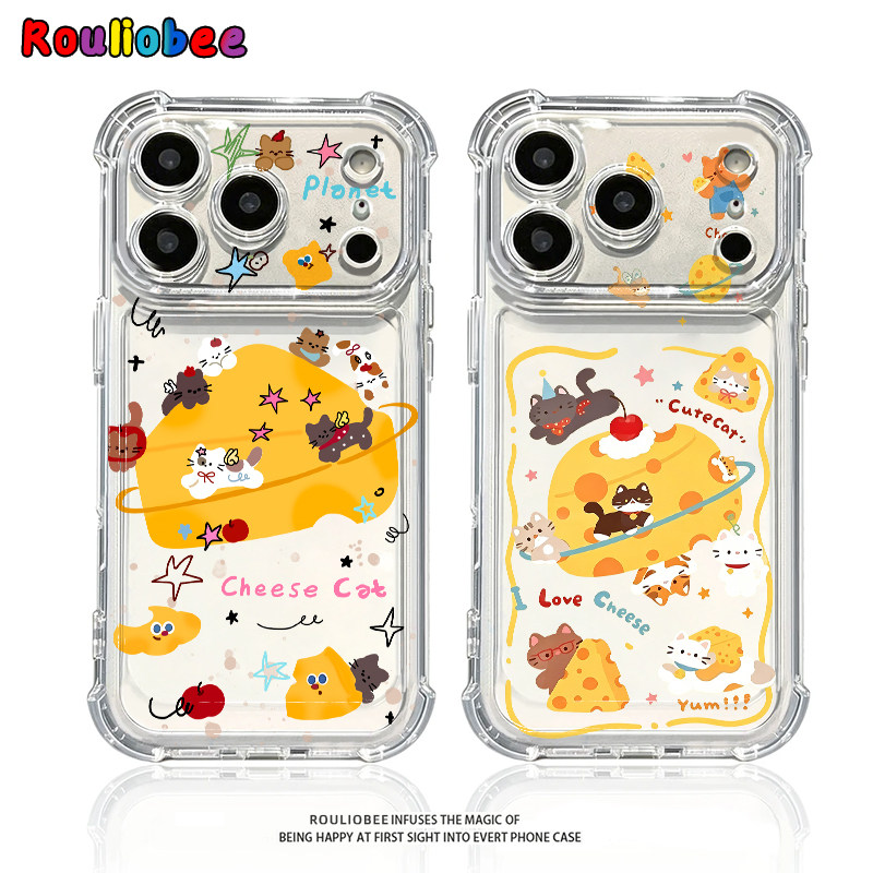 樱桃奶酪小猫适用iPhone17promax手机壳15苹果16pro华为mate80小米17荣耀500创意VIVOx300防摔OPPO红米note14