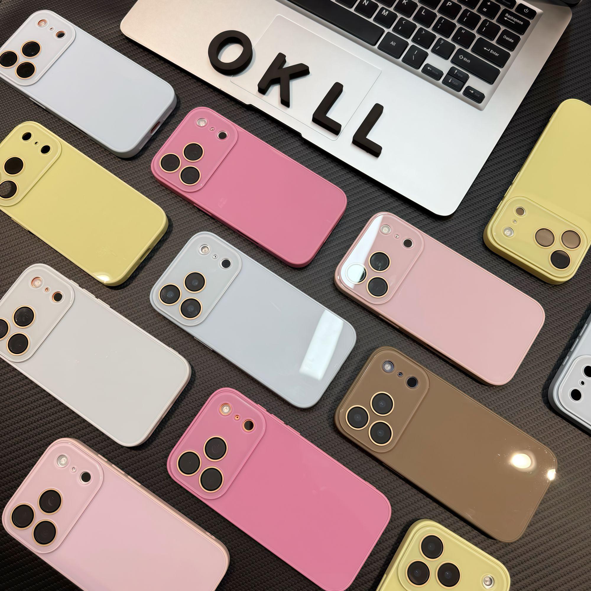 液态水晶玻璃镜头适用苹果17promax手机壳iPhone16ProMax简约15plus新款14PRO全包13女款12防摔11高级保护套