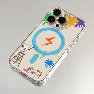 刷墙史努比新款可爱卡通手机壳