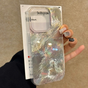 晕染锡纸纹适用苹果15promax手机壳iphone16pro个性12华为mate60新款pura70vivo小米14红米note13荣耀oppok70