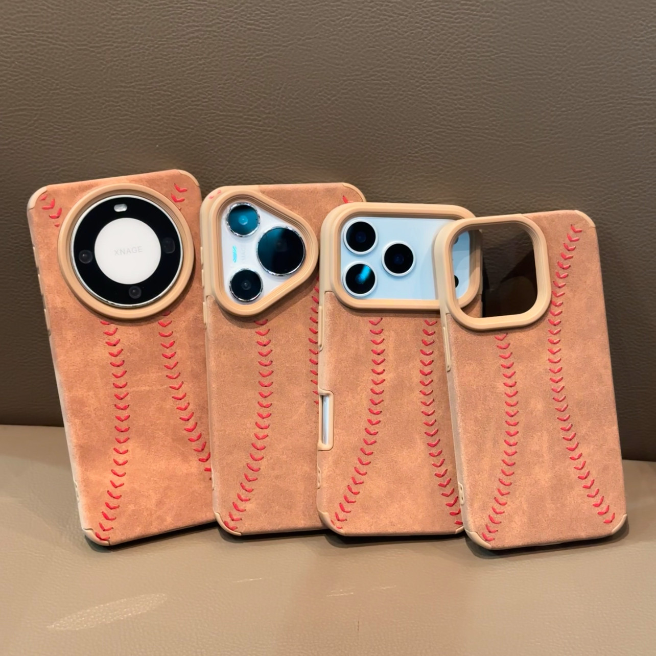 棒球纹适用iphone17promax手机壳苹果16贴皮15华为mate70翻毛皮vivox200小米14防摔opporeno13软壳12荣耀300