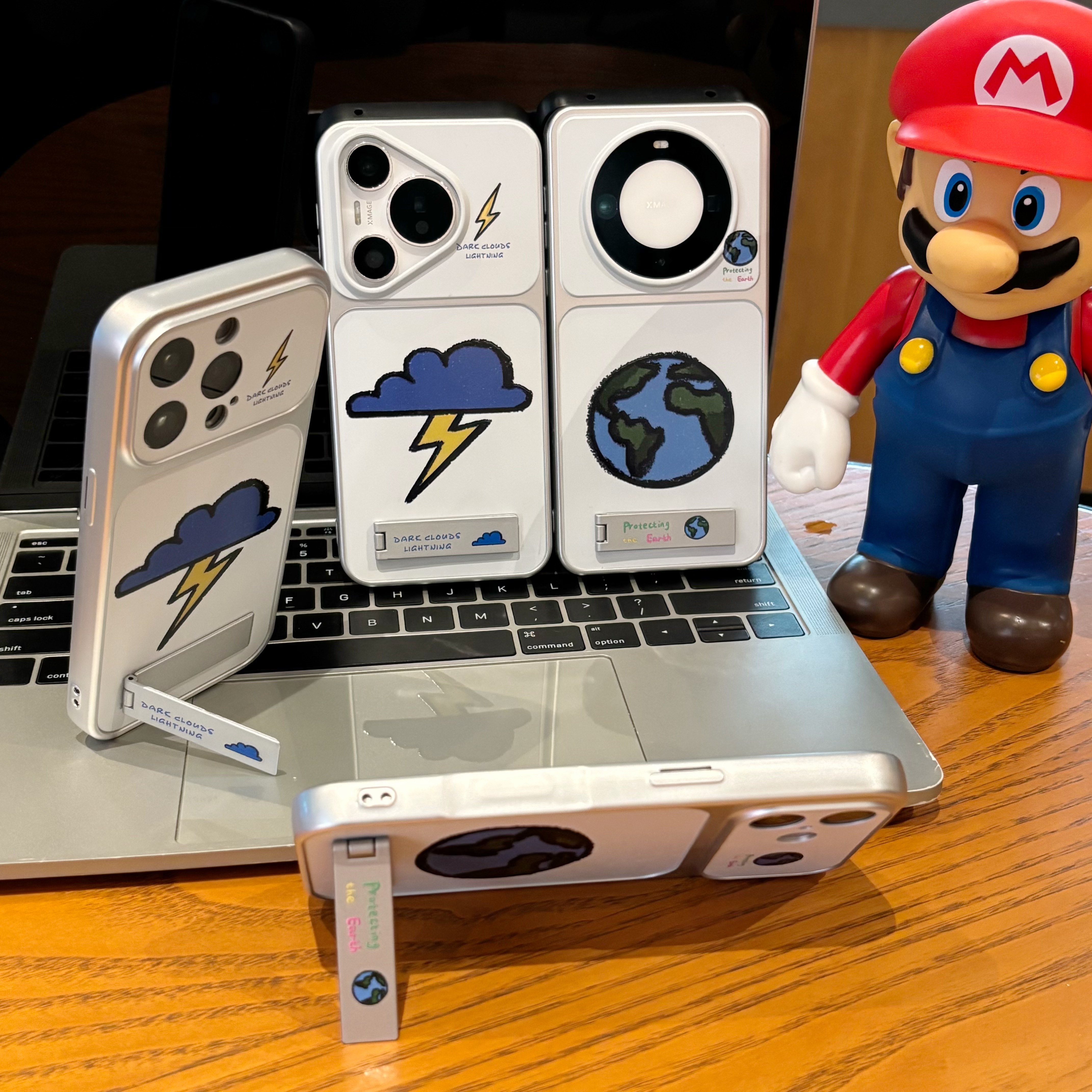 小小世界支架适用苹果17promax手机壳iPhone16新款15华为mate80小米17荣耀magic8创意OPPOreno14红米VIVOx300