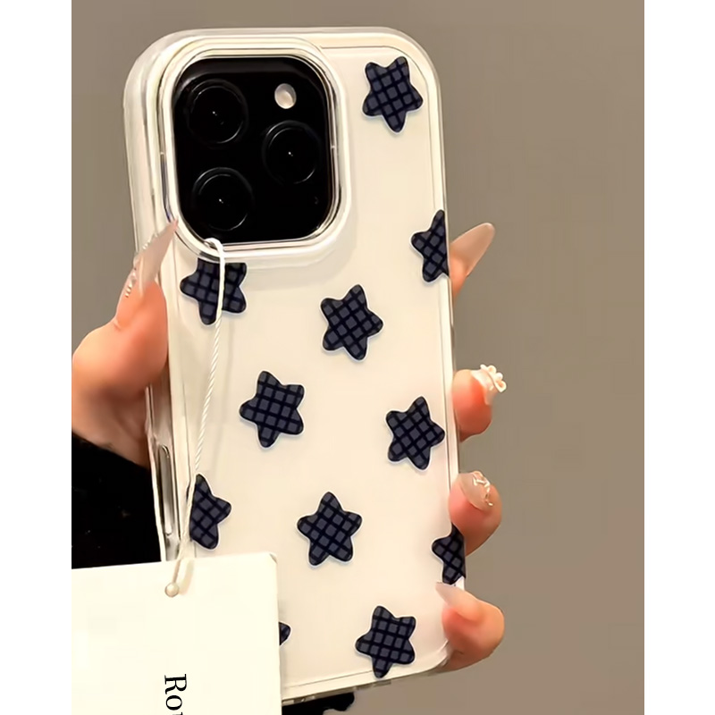 个性时尚星星格纹手机壳防摔