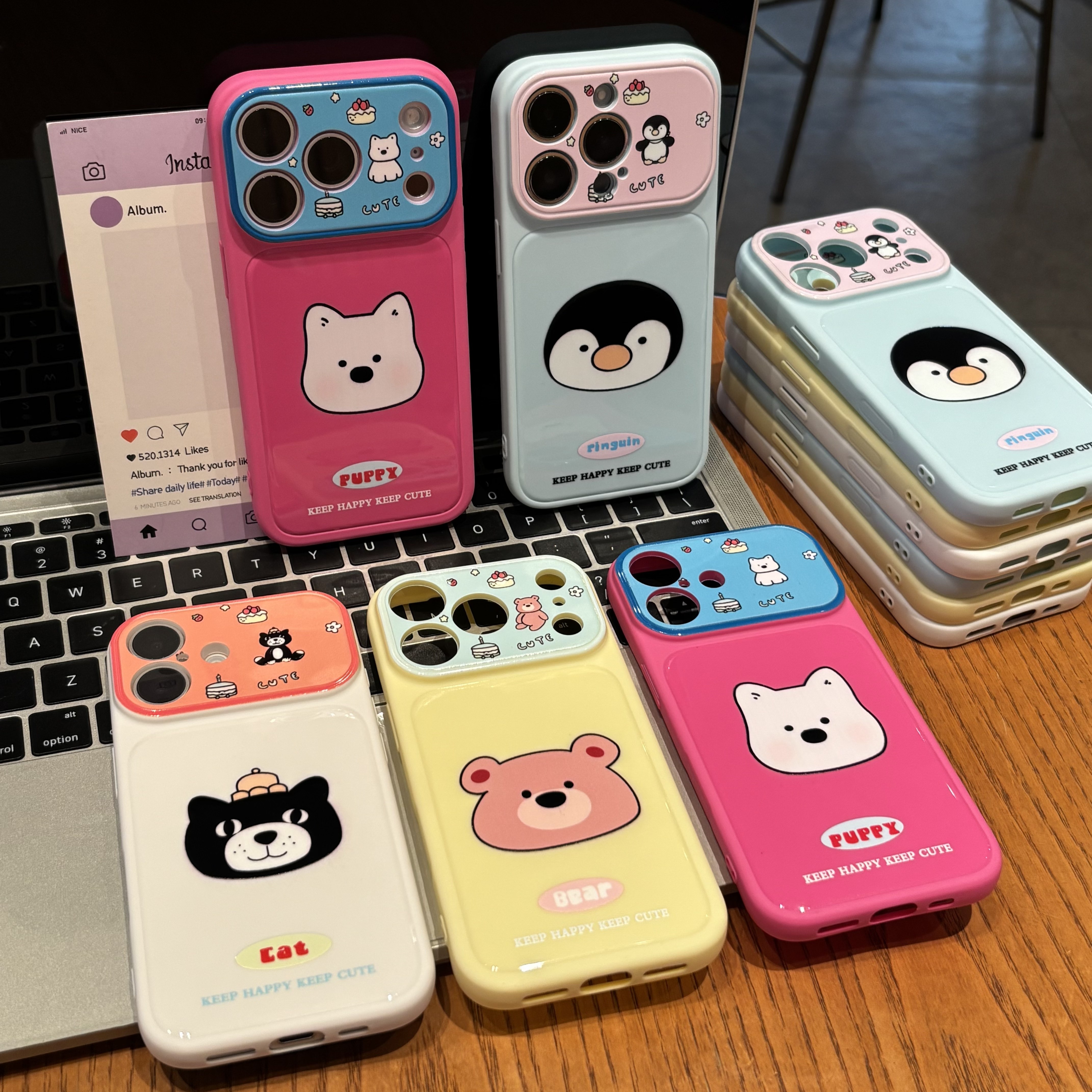 动物头像适用iPhone17新款苹果16Promax防摔17promax手机壳13可爱14PRO卡通保护套15Promax全包15plus多巴胺
