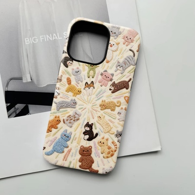 动物派对适用苹果16pro手机壳iPhone15可爱13华为mate60新款p70pro磨砂菲林vivo小米14红米k70荣耀oppo卡通17