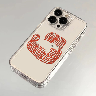 沙发小猫适用苹果16promax手机壳iphone15新款 mate60透明14红米note13防摔k70小米华为pura70软壳vivoppo荣耀