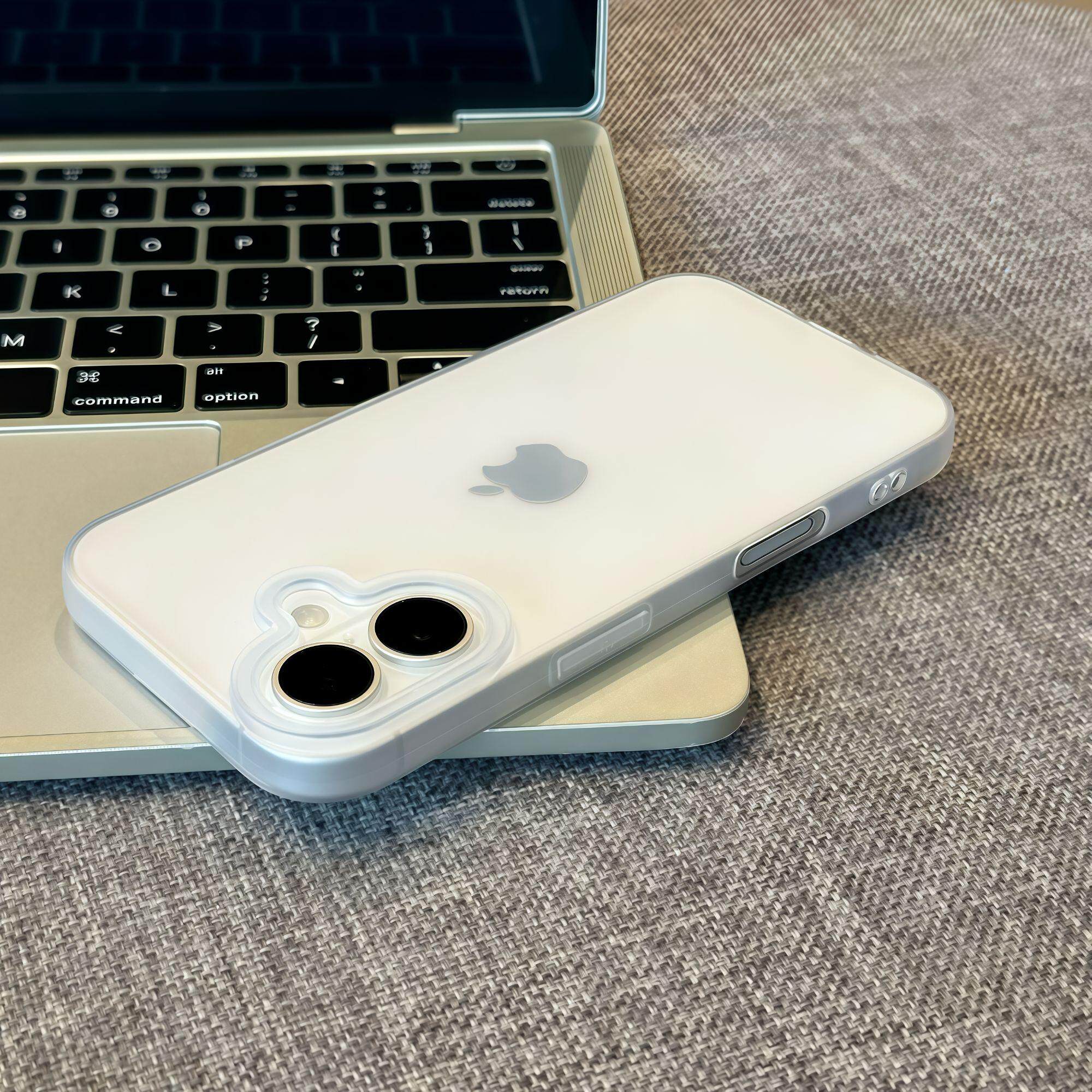 超薄磨砂大孔适用iPhone17promax手机壳13苹果16pro极简11华为p70新款vivo小米15红米k80荣耀opporeno14软壳