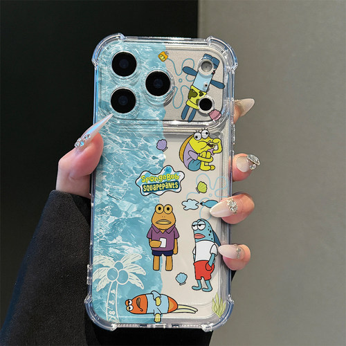 -比奇堡海浪丑鱼适用iPhone17promax手机壳15苹果16华为mate80小米17荣耀500卡通VIVOx300防摔OPPO红米note14