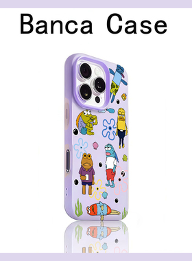 比奇堡路人鱼适用苹果16promax手机壳iphone14pro新款13创意卡通12日韩17pro可爱15promax防摔15肤感果冻壳11