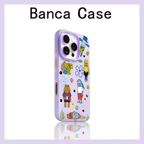 比奇堡路人鱼适用苹果16promax手机壳iphone14pro新款13创意卡通12日韩17pro可爱15promax防摔15肤感果冻壳11