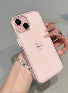 镂空猫咪适用iPhone16promax手机壳13苹果15少女12华为p80小米17pro荣耀500网红vivos30oppo11红米note14爆款