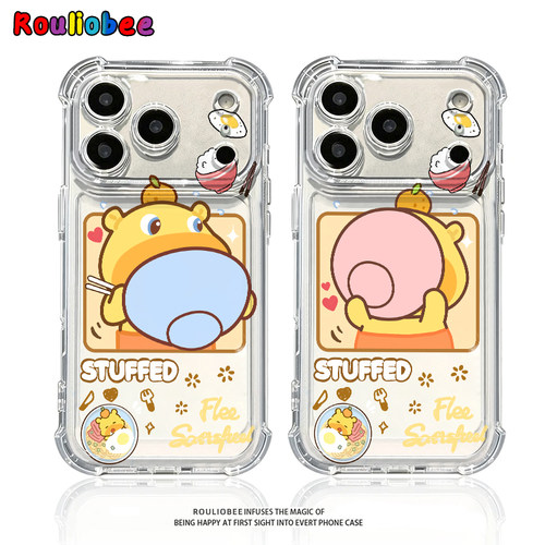 干饭人粉噜噜适用iPhone17promax手机壳15苹果16pro华为mate80小米17荣耀500卡通VIVOx300防摔OPPO红米note14