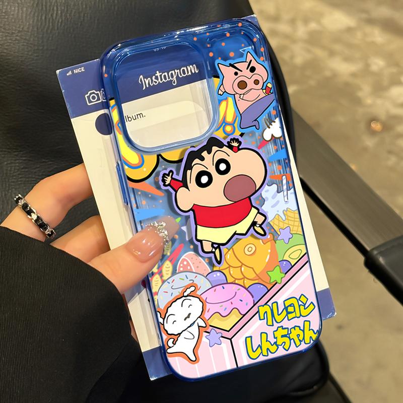 童趣小新适用苹果16promax手机壳iphone14pro新款13趣味12可爱11保护套15promax全包防摔x硅胶xr软壳xsmax男
