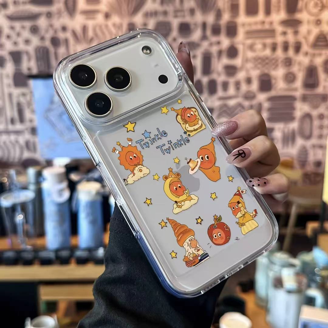 网红可爱星星人插画手机壳防摔