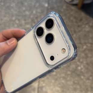 极简大孔透明适用苹果17promax手机壳iphone16pro新款 14简约13高透轻薄12保护套15promax防摔15plus男女软壳