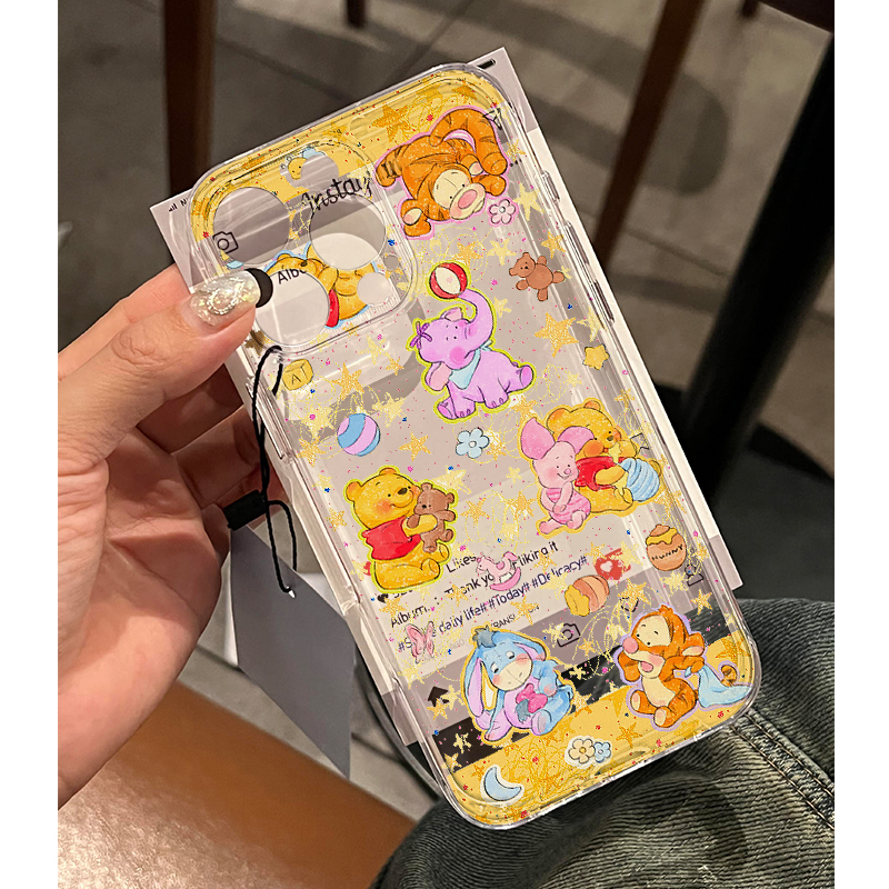 维尼家族手机壳透明软壳可爱卡通