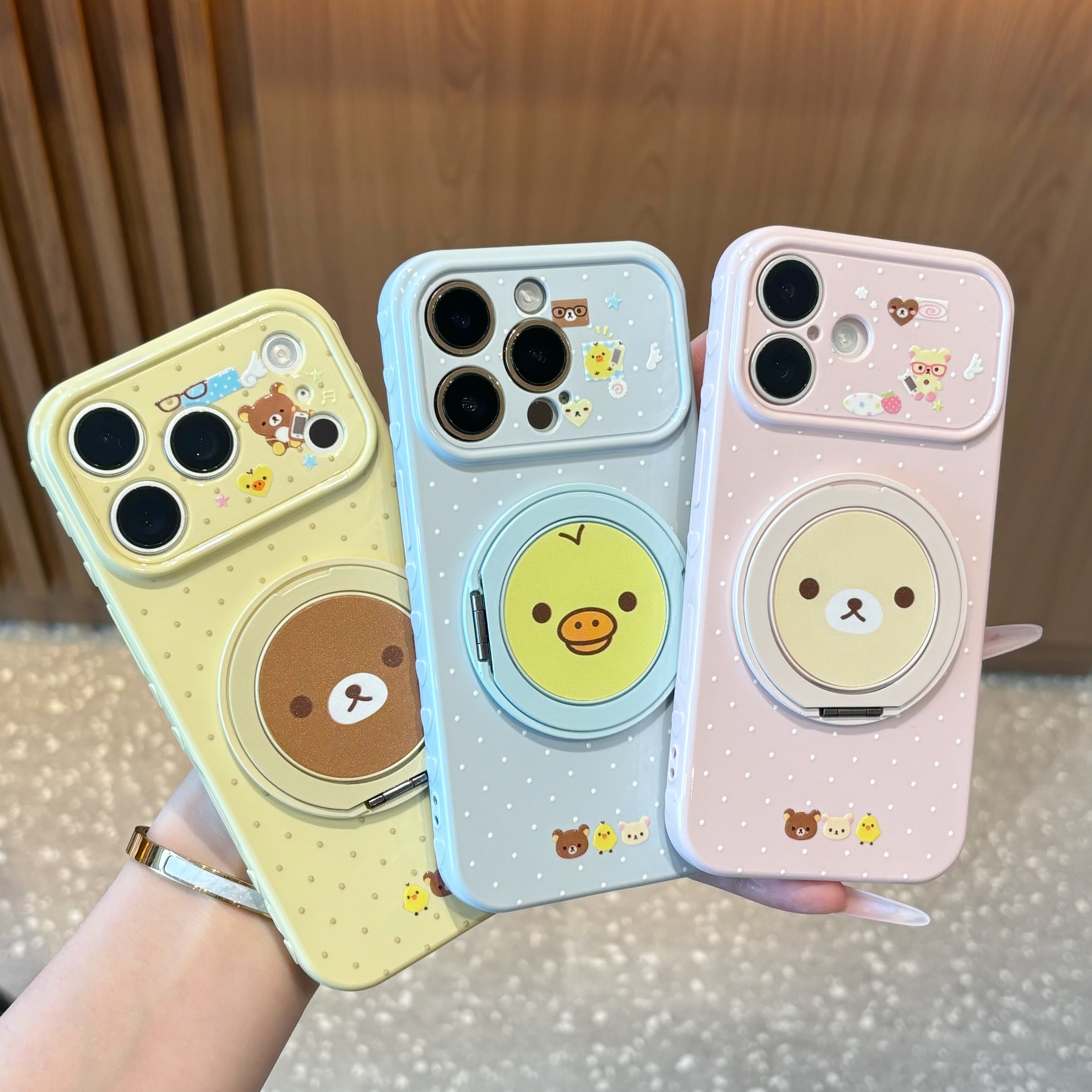 动物头像支架适用iPhone17promax苹果18pro华为p80简约14小米17爱心视窗OPPOreno15红米k90荣耀VIVOs50手机壳