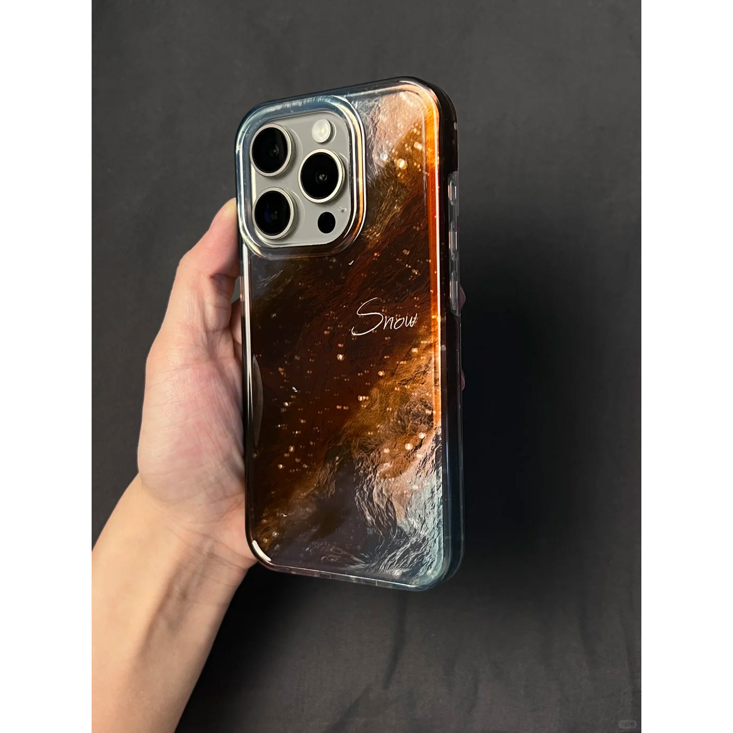 手机壳高级感泼墨渐变晕染小众