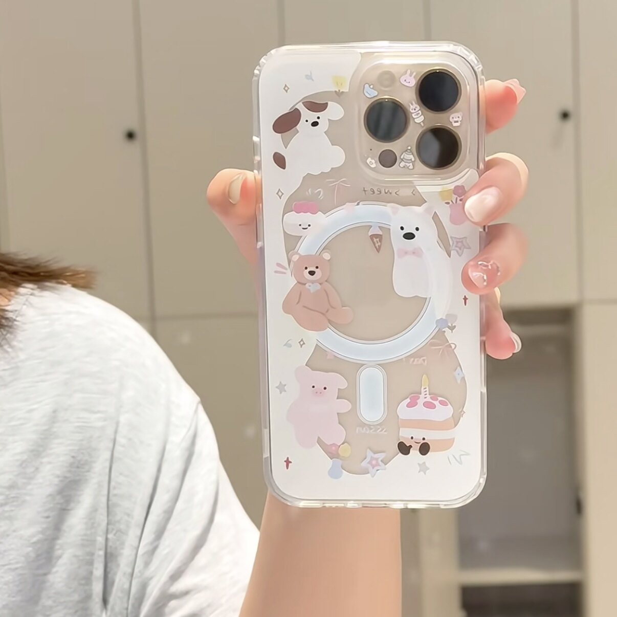 ins可爱小狗适用苹果16promax手机壳iphone14pro新款13卡通12日韩可爱11保护套15promax防摔15plus磁吸亚克力