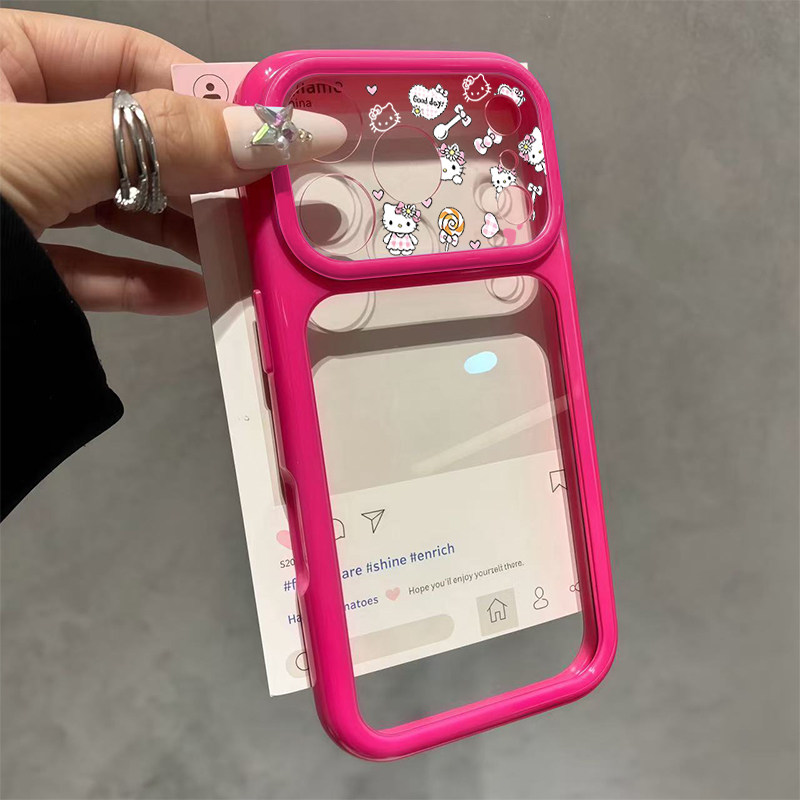 棒棒糖猫咪适用iPhone17ProMax手机壳苹果16promax新款13卡通12可爱14保护套15ProMax全包防摔15plus多巴胺11