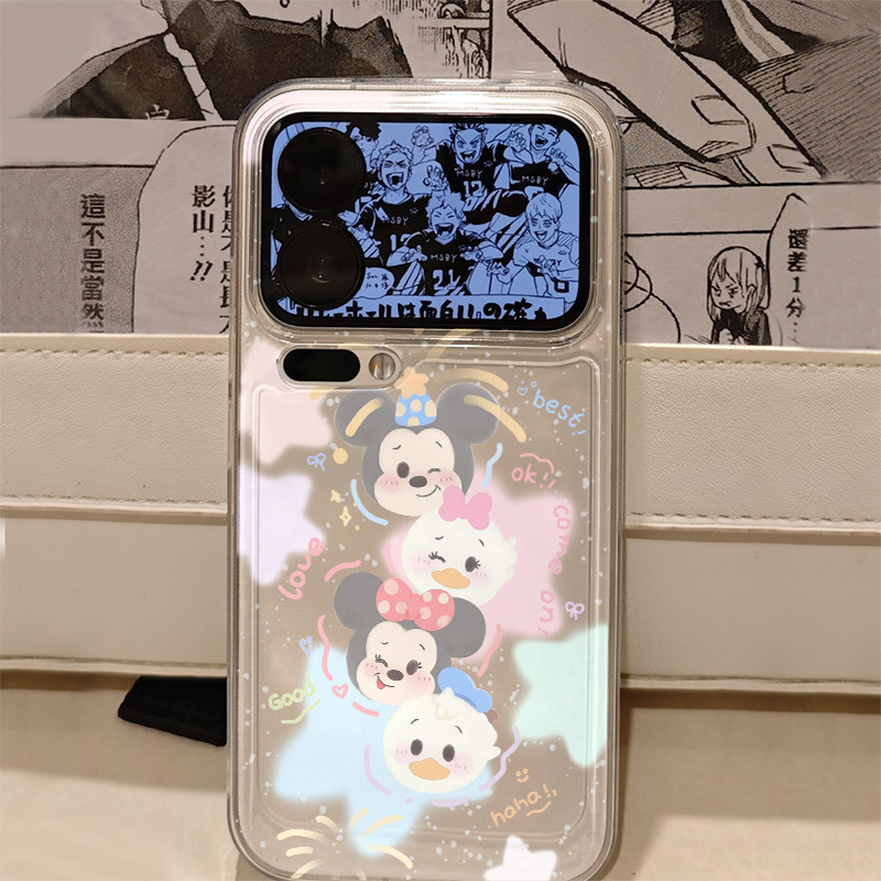 烟花米奇头像适用iphone16promax手机壳15苹果17透明14华为mate70pro创意vivo小米17p全包oppo红米k80荣耀300