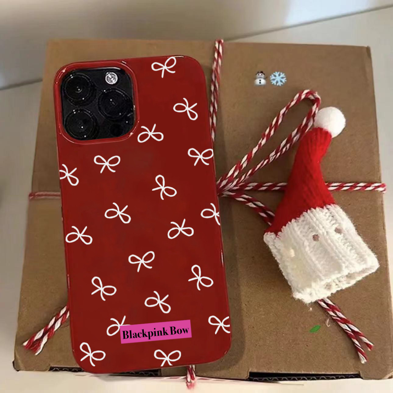 适用于iPhone15pro max少女ins风粉色蝴蝶结14pro黑色手机壳11甜酷日韩风12小众13硅胶保护套软壳高级感软壳