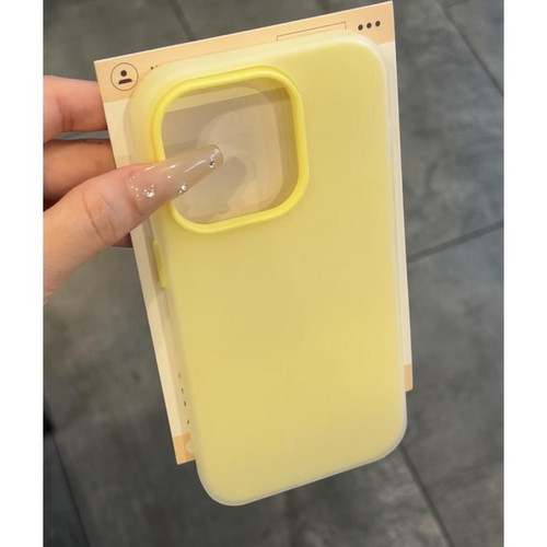 黄色果冻二合一适用苹果16promax手机壳iPhone14新款13简约12防摔11保护套15promax小米15pro华为mate70软壳
