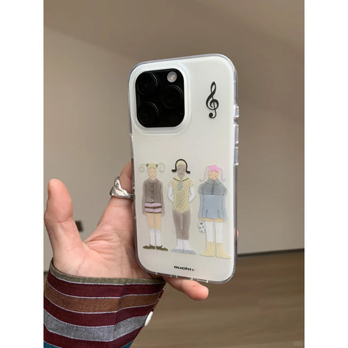 趣味个性插画少女手机壳防摔