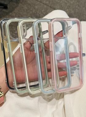 炫彩三合一适用苹果16promax手机壳iPhone15pro简约13/12华为p70新款vivo11小米15红米note14荣耀opporeno14