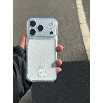 奶蓝色狗适用iphone16promax手机壳15苹果17透明13华为mate70pro创意vivo小米17promax防摔oppo红米k80荣耀90