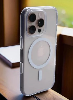 简约透明磁吸适用苹果16promax手机壳iPhone17pro新款13爆款12极简11保护套15promax全包防摔14plus时尚男女