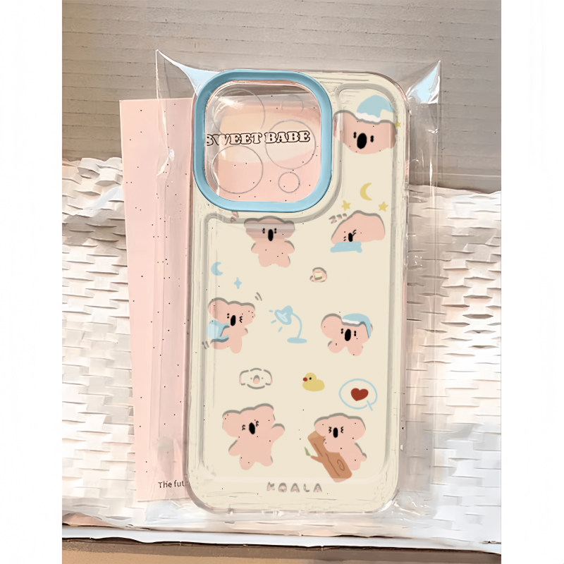 可爱卡通全包插画手机壳考拉软壳