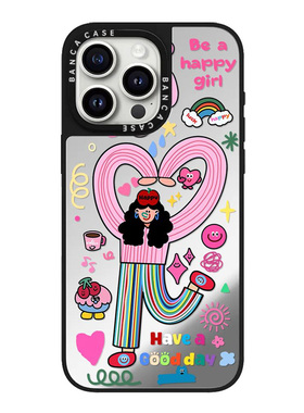 彩虹女孩适用苹果16promax手机壳iPhone17pro新款13卡通12可爱11保护套15promax防摔14plus日韩16潮牌镜面壳