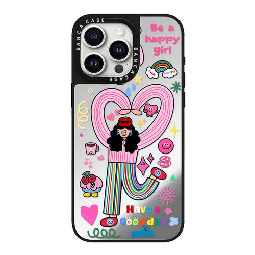 彩虹女孩适用苹果16promax手机壳iPhone17pro新款13卡通12可爱11保护套15promax防摔14plus日韩16潮牌镜面壳