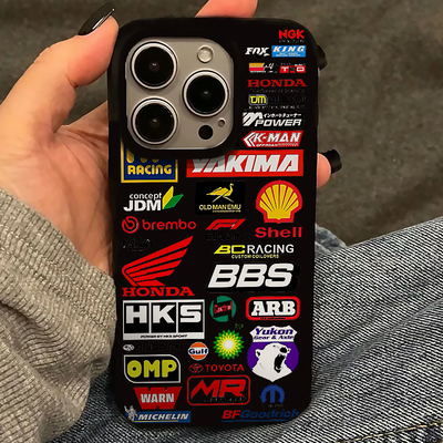 汽车标签适用iPhone16pro手机壳13苹果15promax潮酷12男17华为mate60新款p70个性vivo小米14红米k70荣耀oppo