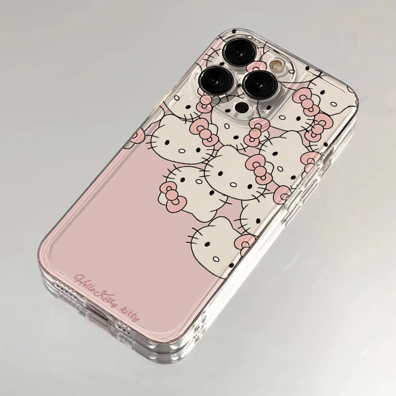 镂空凯蒂适用苹果16promax手机壳iphone15新款mate60透明14红米note13防摔s19小米华为pura70软壳vivoppo荣耀