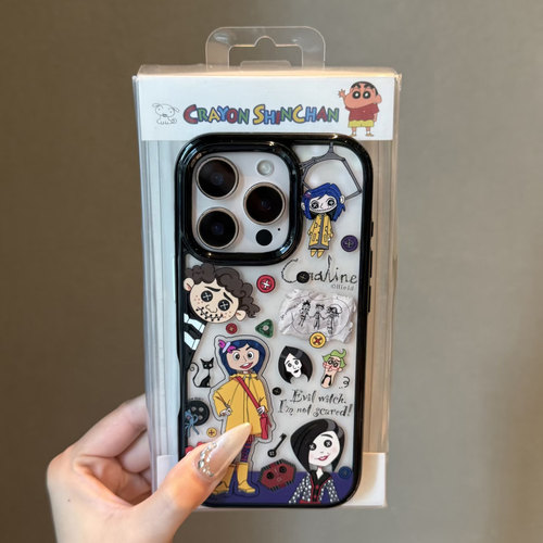 哥特风鬼妈妈适用苹果16promax手机壳iphone17pro新款13可爱12韩系14保护套15promax防摔15p软边亚克力11女款